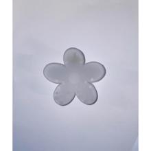 Höjtryk - Hårklemme  - Hvid blomst 