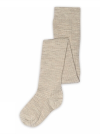 Lenox uldstrømpebukser i Beige Melange