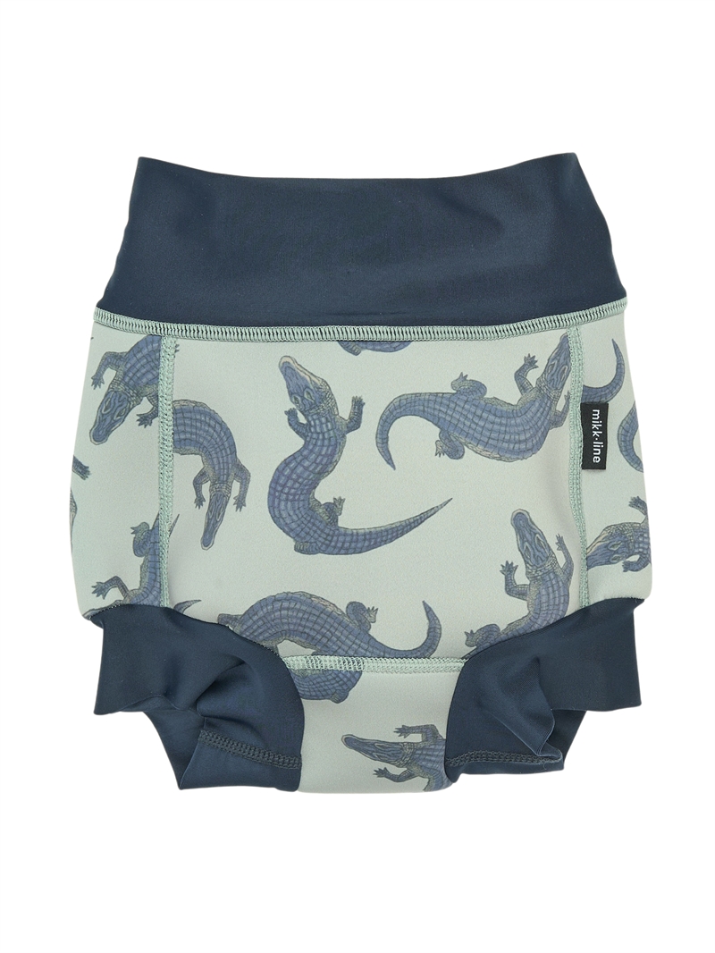 Baby badebukser fra mikk-line med krokodilleprint