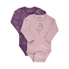 Minymo - Body L/S - 2-pk. - Grape Jam