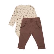 Minymo - Body m. bukser - Cocoa Brown