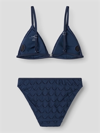 Navy blå LMTD bikini til piger bagfra med klassisk pasform