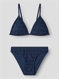 Navy blå LMTD bikini til piger med strukturmønster