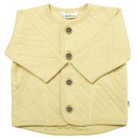 Joha sennepsgul cardigan i quiltet bomuld