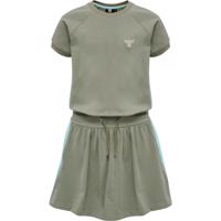 Hummel Sunny Dress vetiver med bi-logo og korte ærmer