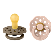 BIBS - Boheme pacifier - Oak/Blush - Str. 1