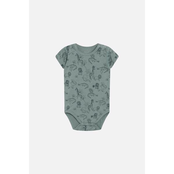 Hust & Claire - Body S/S - Bambus - Bue - Green Ice