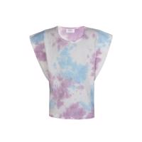D-XEL tie-dye T-shirt OTTA i lilla og blå med løs pasform – til piger