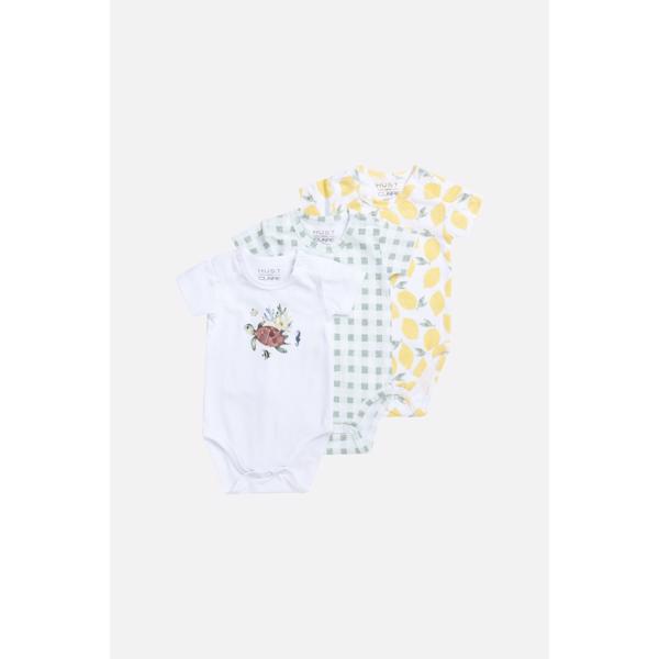 Hust & Claire - Body S/S - Turtle 3 pk.