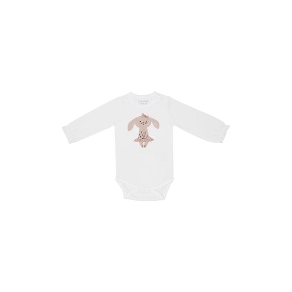 Kids Up Baby - Body L/S - Vanilja - Kanin