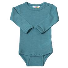 Joha - Body L/S - Uld/silke - Blå