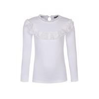 Kids up - Bluse med blonder - Simona - Hvid 