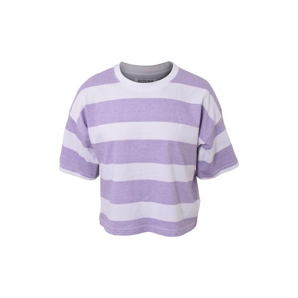 HOUNd GIRL - Striped crop tee - Lavender