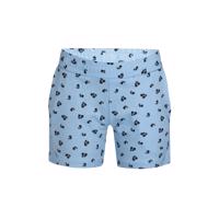 Kids Up Pammi blå shorts med mørkt blomsterprint og elastisk talje i 100% bomuld