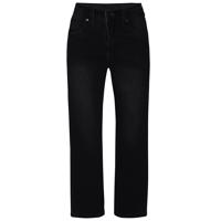 Kids Up sorte bukser i denimlook med lige ben og justerbar elastik.