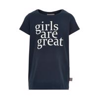 Creamie T-shirt Girls Are Great i navy med hvidt print