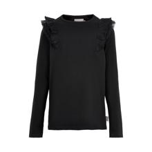 Creamie - Bluse L/S - Ruffle - Black