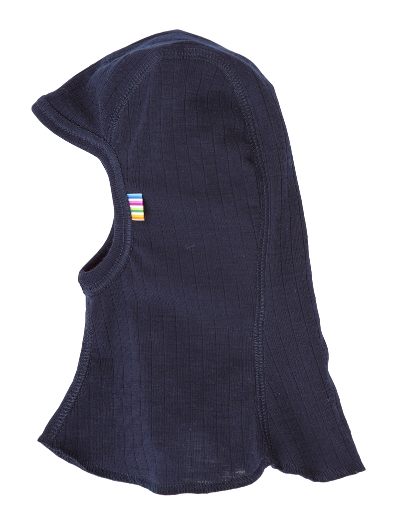 Navy elefanthue i uld set forfra