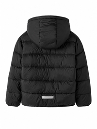 Name it vinterjakke i sort set bagfra