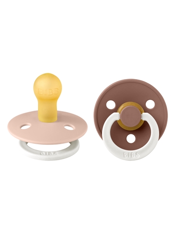BIBS - Colour GLOW Pacifier - Blush/Woodchuck