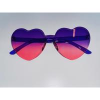 Unique Sparkles - Solbrille - Heart - Plum