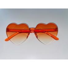 Unique Sparkles - Solbrille - Heart - Orange 