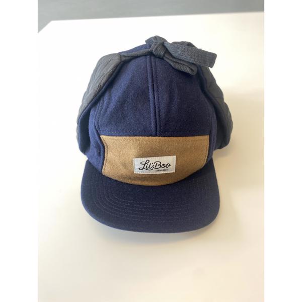 Lil´ Boo - Kasket med øre - Navy/Brown