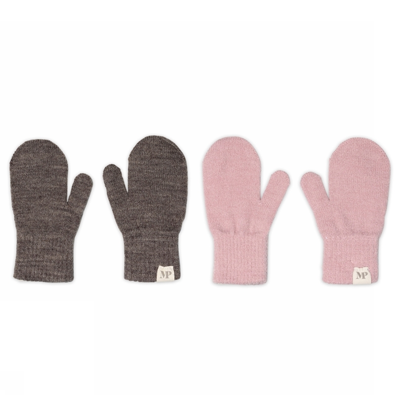 MPKids 2-pak uldluffer i Denver Melange & Alt Rosa