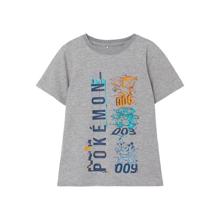 Name It - T-shirt S/S - Joshy Pokemon - Grey Melange