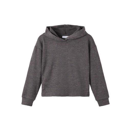 Name It - Hættetrøje L/S - Nilea - Dark Grey