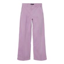 LMTD - Bukser - Fillippa - Cord HW wide pant - Orchid Bouquet