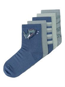 Name It - strømper 5-pak - Blue Mirage