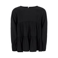 Sort Madison bluse til piger fra Sofie Schnoor, set forfra