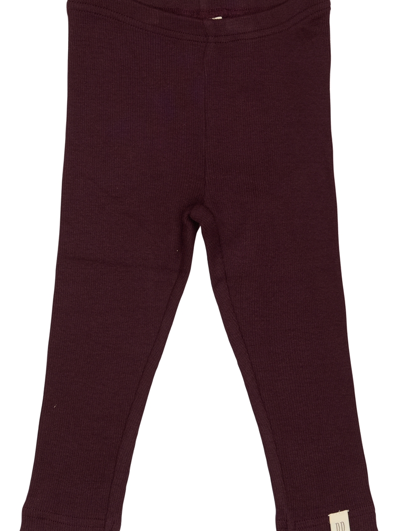 Petit Piao leggings i farven Dark Grape set forfra