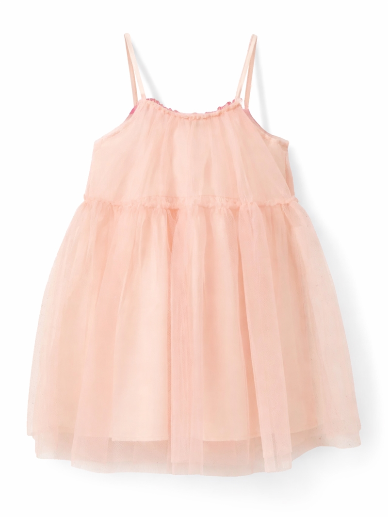 Sofie Schnoor tyl kjole til pige i Douce Pink set forfra