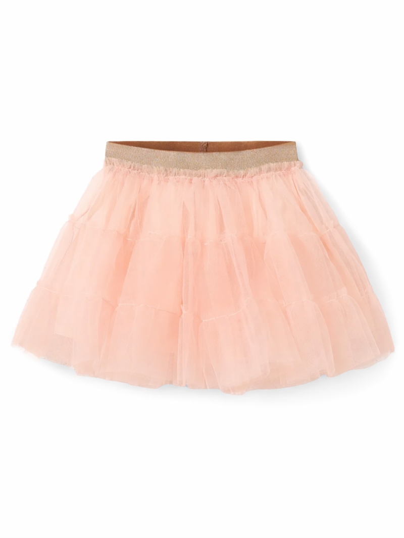 Sofie Schnoor tyl nederdel til pige i Douce Pink set forfra