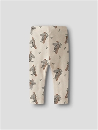 Børneleggings med koala print og elastisk talje set bagfra