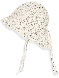 mp Denmark blomster solhat til baby med bindebånd fra siden