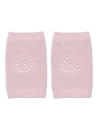 Kravleknæbeskyttere i farven Soft Pink med skridsikker silikonecirkel – set forfra