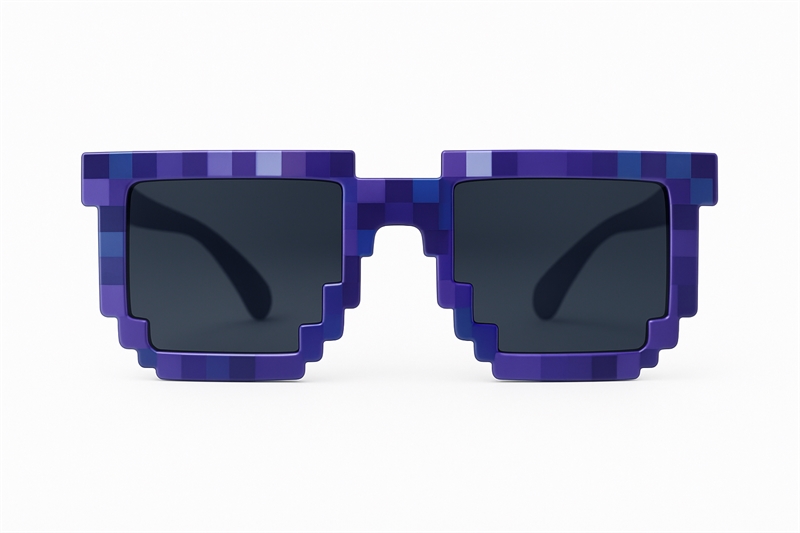 Unique Sparkling Accessories - Solbrille - Minecraft - Lilla