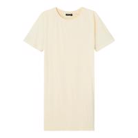 LMTD Nopalli t-shirtkjole i lys pastelgul Mellow Yellow – enkel kjole til piger og teens