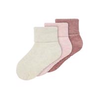 Name It - Strømper med anti-slip - 3-pak - Rose Wine