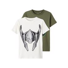 Name It - T-shirt 2-pak - Jerry Marvel - White Alyssum