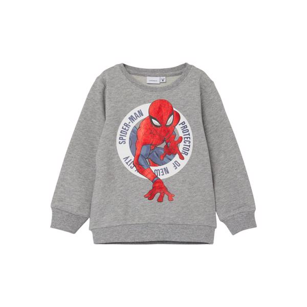 Name It - Sweatshirt - Spiderman - Grey Melange
