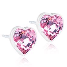 Blomdahl - Øreringe  - MP 6 mm. - Heart - Light Rose