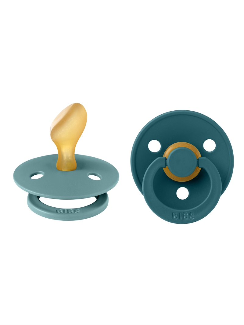 BIBS Colour sut i Island Sea str. 2 med anatomisk latexnipple set forfra