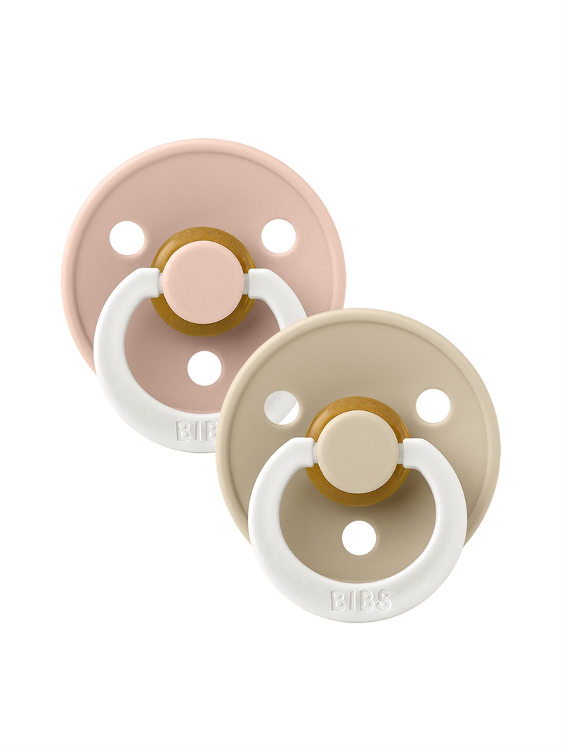 BIBS - Colour GLOW Pacifier - Blush Glow/ Vanilla Glow